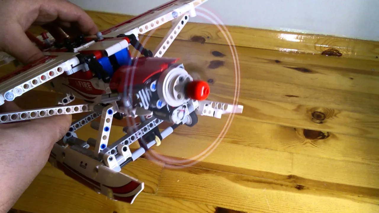 'Lego Technic 42040 B-model: Jet Plane' Speed Build & Review