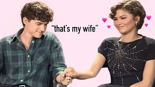 Tom Holland Zendaya being husband and wife for 10 minutes straight