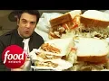 Adam Takes Down Three 1 5 Lbs Overstuffed Deli Sandwiches Man v Food
