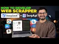 Build a Google Web Scraper with AI in 7 Minutes NO CAPTCHAS SERP API DeepSeek V4