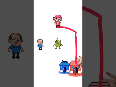 😱 Draw a Line to Reach Home! 🏠 #youtubeshorts