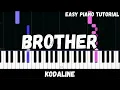 Download Lagu Kodaline - Brother (Easy Piano Tutorial)