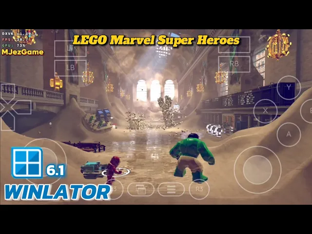 Winlator - Gameplay Lego Marvel Super Heroes - Windows