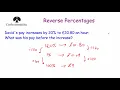 Reverse Percentages - Corbettmaths