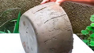 Make Cement pot without using SAND as a MOLD: New Game-Changing technique