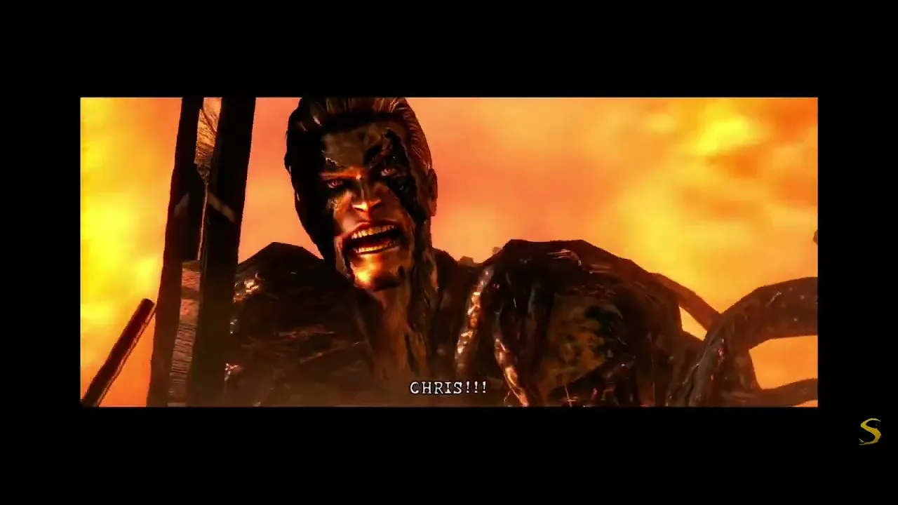 Albert Wesker yelling CHRIS!!!