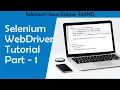 Selenium WebDriver Tutorial for beginners part 1