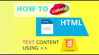 changing text content of html using javascript