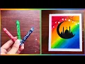 Eid Mubarak drawing with oil pastel Eid special step by step drawing so simple