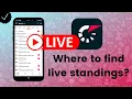 Where to find live standings on Flashscore