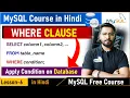 MySQL Part-6 MSySQL Tutorial MySQL Tutorial for Beginners MySQL Where Clause