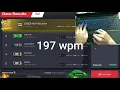 NitroType 190 WPM Compilation HANDCAM Dvorak typing