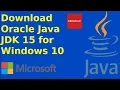 How to download Oracle Java JDK 15 for Windows 10 Download Oracle Java SE 15 for Windows 10