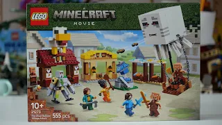 LEGO Minecraft Movie 21273 The Ghast Balloon Village Attack - LEGO Speed Build Review