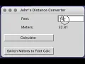 Python TKinter Distance Conversion App