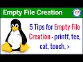 5 Tips to Create an Empty File in Linux Unix Linux Commands