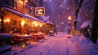 Cozy Jazz In A Quiet Winter Village Night Gentle Jazz For Relaxation And Stress Relief 