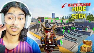 Hide And Seek By New Bundle😂 Finding 48 Noobs Chor Police 👮♀️- Garena Free Fire
