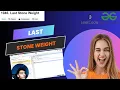 1046 Last Stone Weight