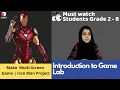 Game Lab in Code org Lesson Make Multi-Screen Game Iron Man Project Coding Blocks Junior