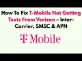 How To Fix T-Mobile Not Getting Texts From Verizon - Inter-Carrier SMSC APN