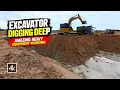 Excavator Digging Deep Amazing Heavy Equipment Working