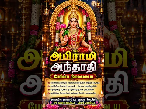 பேரின்ப நிலையடைய / அபிராமி அந்தாதி | அபிராமி அம்மன் அருள் தரும் பக்திப் பாடல்கள் #devotionalsongs