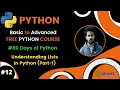 Day-12 60 Days of Python Python Lists Understanding Lists in Python Python Bangla Tutorial