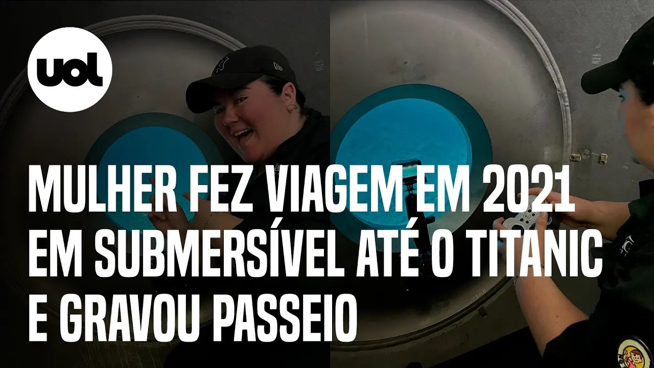 Submarino: americana mostra em vídeo detalhes de passeio que visitava destroços do Titanic