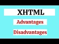 What is XHTML Advantages and Disadvantages of XHTML XHTML Kya Hai Hindi