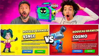 BATTLE PACK OPENING INCROYABLE des NOUVEAUX BRAWLERS & BOITES  contre YOUYOU 🔥