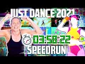 JUST DANCE 2021 SPEEDRUN ⏱️ 61 🎵 SONGS in a row 🔥💦 with Megastar score only 🏆