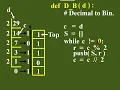 roypaulmca Application of Stack Decimal to Binary Conversion