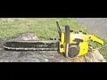 Vintage McCulloch Pro Mac 10-10 Chainsaw - Starts Easy Runs Strong Full Rev Oiling Demo