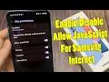 Samsung Galaxy A13 How to Allow JavaScript For Samsung Internet