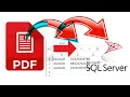 How to batch extract data from PDF s into a SQL Database