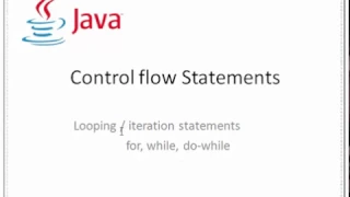 Java Control statements -