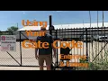 Using Your GATE Code Entering Exiting