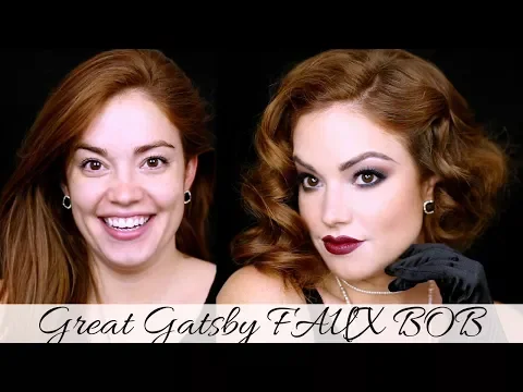 Download MP3 Great Gatsby FAUX BOB  ||  1920's Inspired Hair!