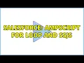 Salesforce AMPScript for loop and SSJS