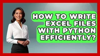 How To Write Excel Files With Python Efficiently Python Code School News