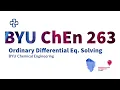 Introduction to Solving Ordinary Differential Equations with Python