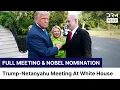 Download Lagu FULL REMARKS: Trump meets Netanyahu at the White House Amid Ceasefire Push \u0026 Nobel Nomination | AC1B