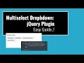 Multiselect Dropdown jQuery Plugin Urdu Hindi