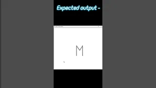 How to Draw Alphabet M using Python Turtle Module