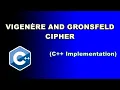 Vigenere and Gronsfeld Cipher C Implementation