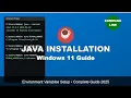 Install Java JDK Configure Environment Variables - Beginner Tutorial