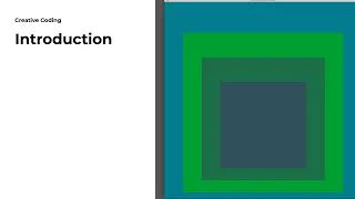 Creative Coding 01 Introduction to Processing