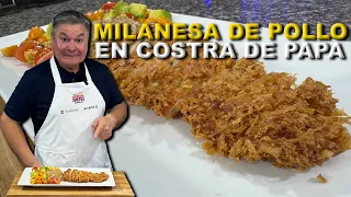 ¿Milanesa de pollo con costra de papa? ¡Tienes que ver este secreto!