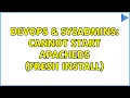 DevOps SysAdmins Cannot start ApacheDS fresh install